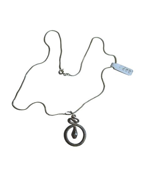 Médaillon serpent unique en argent sterling 925 sur, Neuf, Enlèvement ou Envoi, Avec pendentif, Argent