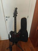 Harley benton matzwarte electrische gitaar, Enlèvement ou Envoi