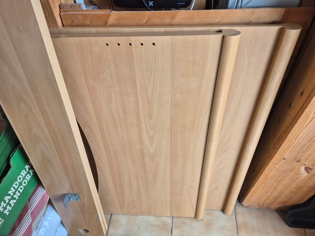 Cadre de lit simple, 90 cm, Une personne, Brun, Enlèvement