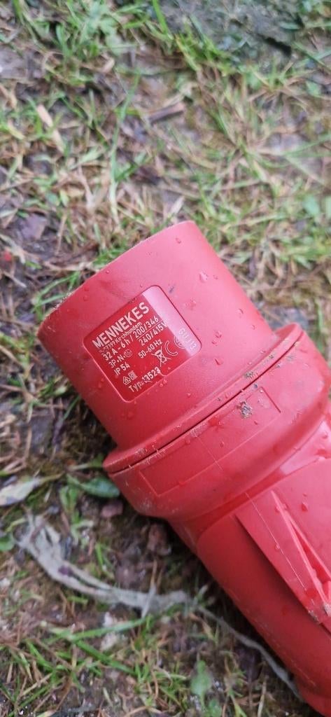 Soepele verlengkabel 380V / 32A / 5G6 kabel / precies 7 mtr, Ophalen of Verzenden, Zo goed als nieuw, Kabel of Snoer