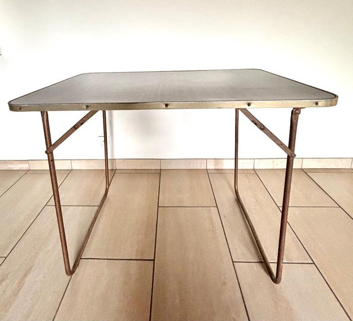 Vintage Lafuma Chantazur camping klaptafel jaren‘60, Caravans en Kamperen, Kampeermeubelen, Gebruikt, Campingtafel, Ophalen