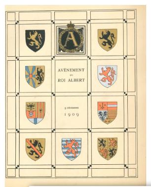 livre Avènement du roi Albert 1909, Livres, Enlèvement, 20e siècle ou après