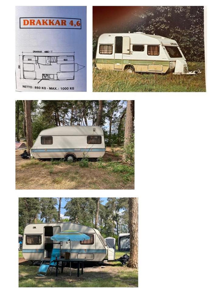 Winter Caravan Viking Drakkar 4.6, Caravanes & Camping, Caravanes, Particulier, jusqu'à 4, 750 - 1000 kg, Autre, Autres marques