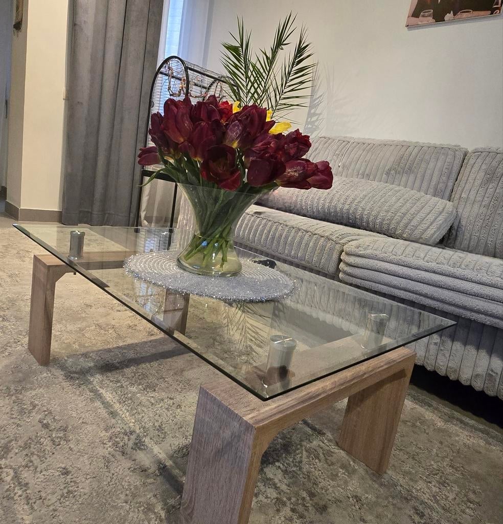 table basse en verre, Maison & Meubles, Enlèvement