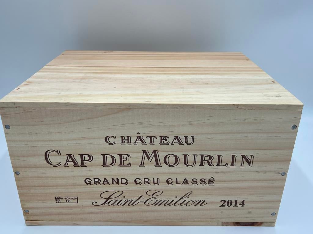 Ch. Cap de Mourlin 2014 (CB6) Saint-Émilion Grand Cru Classé, Collections, Vins, Neuf, Vin rouge, France, Pleine, Enlèvement ou Envoi