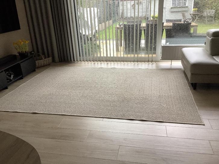 Tapijt, Huis en Inrichting, Stoffering | Tapijten en Vloerkleden, Gebruikt, 200 cm of meer, 200 cm of meer, Rechthoekig, Beige