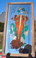 cadre miroir décor style art deco autumn, Enlèvement ou Envoi, Comme neuf, Autres matériaux