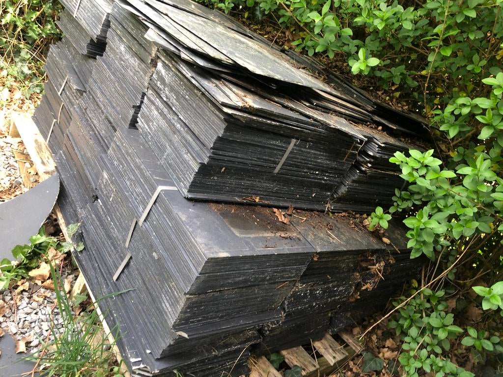 Ardoise unalite, Bricolage & Construction, Tuiles & Revêtements de toit, Enlèvement, Utilisé, Gris, Plaque de toiture ou Plaque de tuile