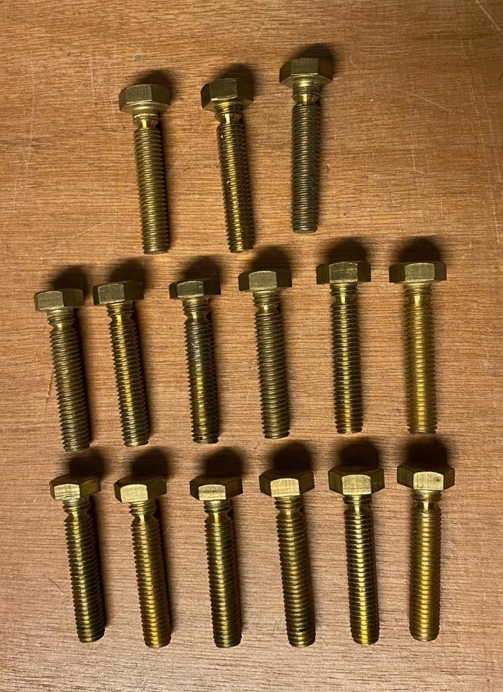 Breekbouten Nieuw 15 stuks messing M8x40, Doe-het-zelf en Bouw, IJzerwaren en Bevestigingsmiddelen, Nieuw, Ophalen of Verzenden