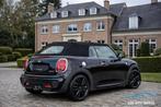 Mini Cooper S Cabrio John Cooper Works 2.0 Turbo SPORTZETELS, Auto's, Voorwielaandrijving, 4 cilinders, Cabriolet, Zwart