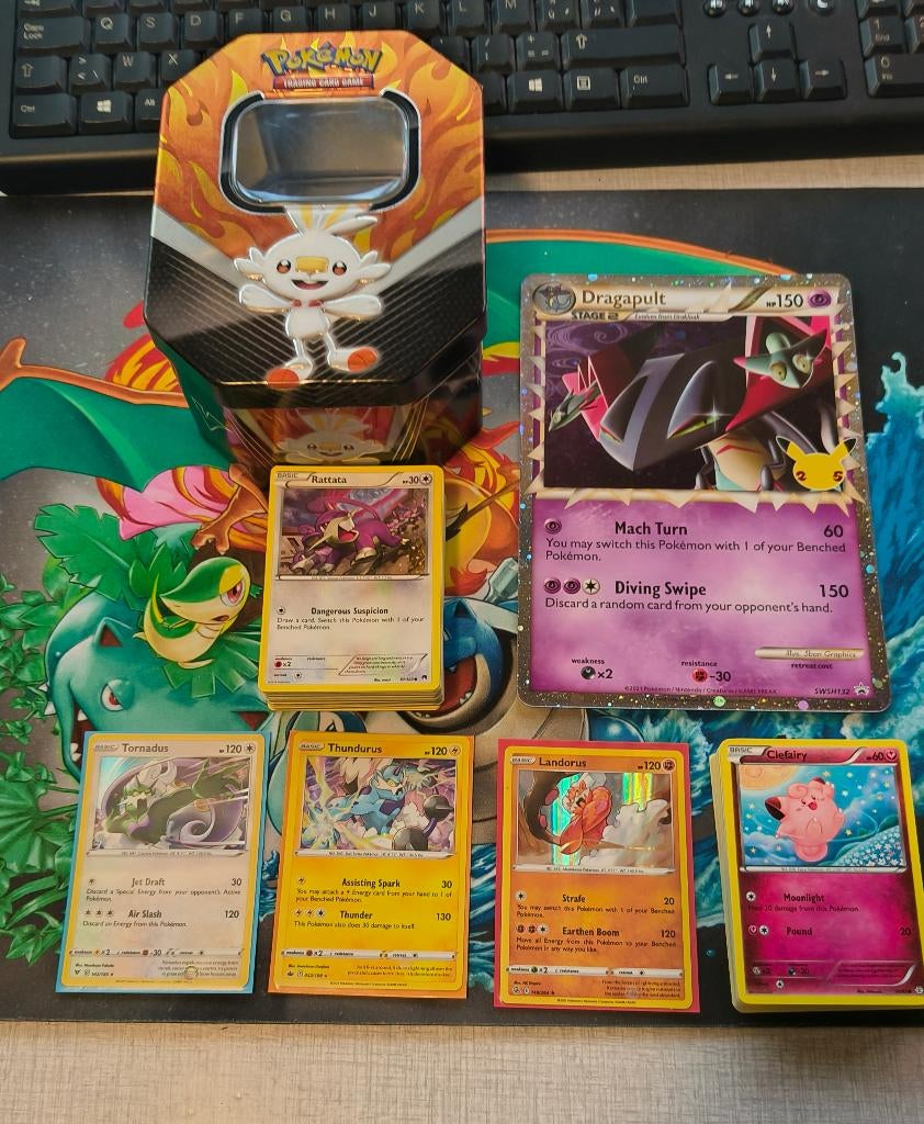 Pokémon tin lotje, Ophalen of Verzenden, Zo goed als nieuw, Losse kaart