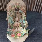 Oud uitvouwbaar communieprentje., Verzamelen, Ophalen of Verzenden