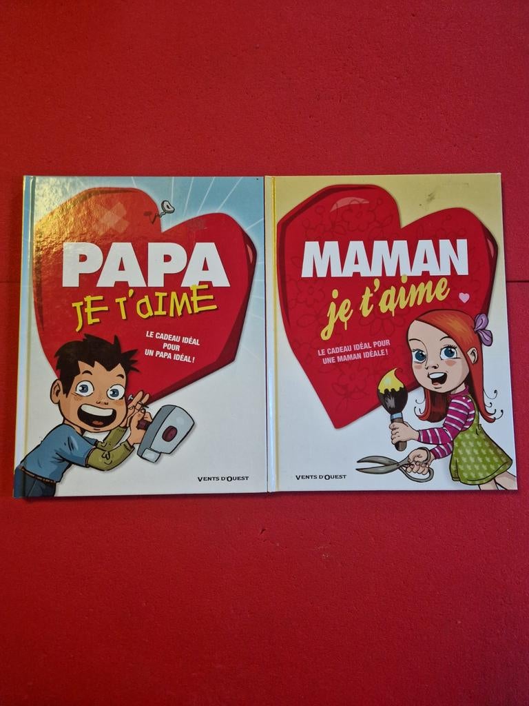 Lot de 2 bd papa et maman je t'aime, Enlèvement ou Envoi