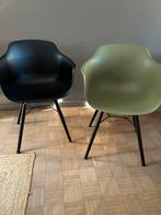 6 eetkamer stoelen, Ophalen, Kunststof, Zwart, Zo goed als nieuw