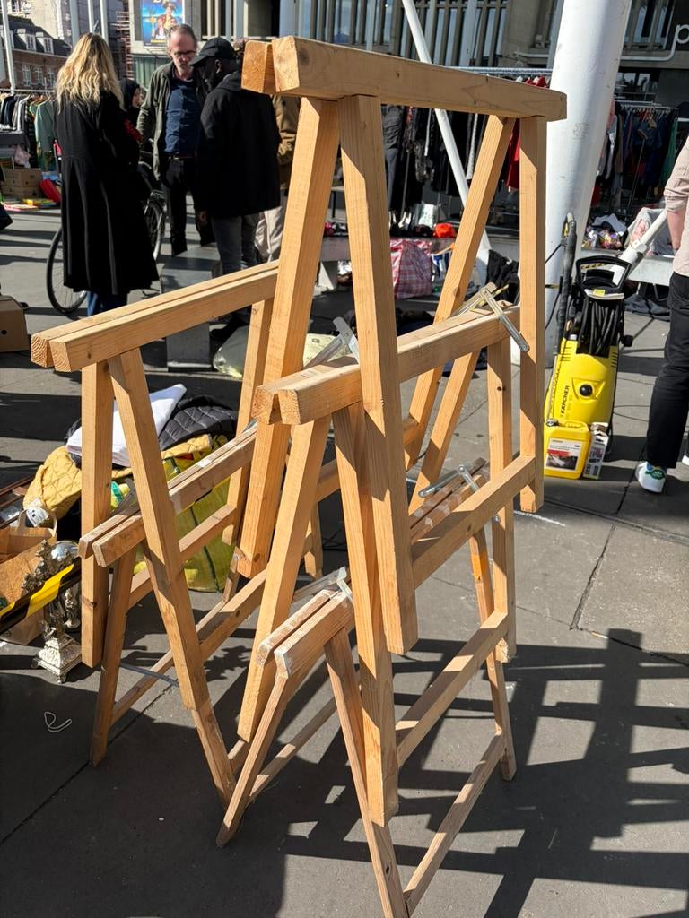 5 schragen, Doe-het-zelf en Bouw, Steigers, Ophalen, Gebruikt