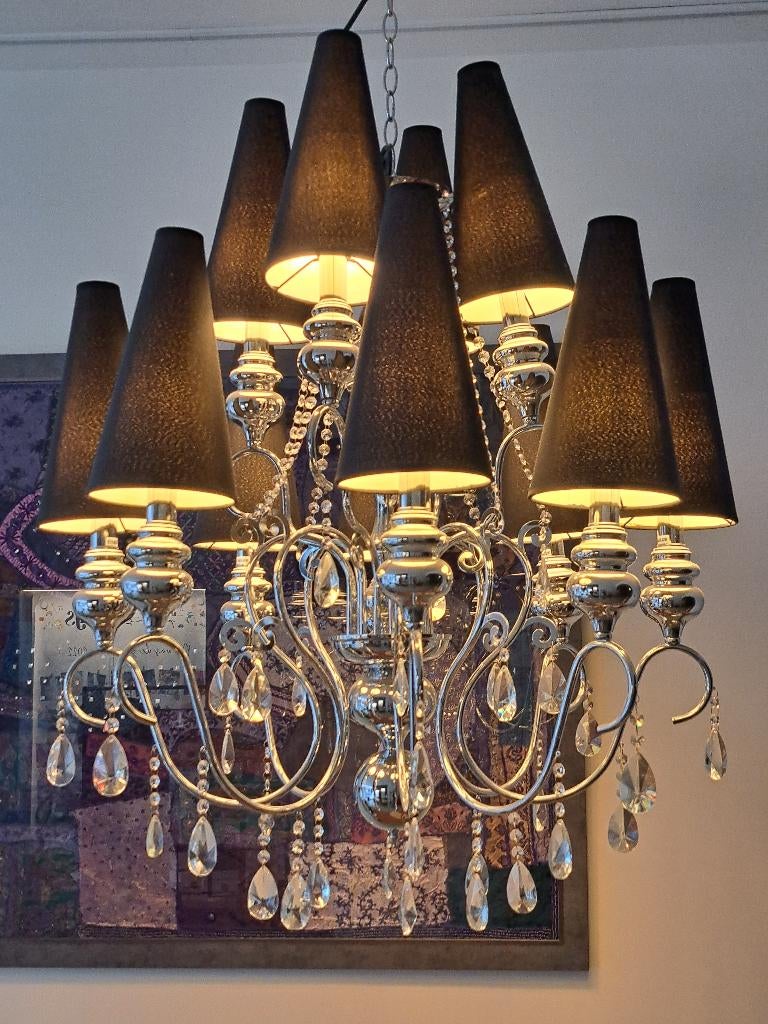 Flamant kroonluchter/luster, Huis en Inrichting, Lampen | Plafondlampen, Zo goed als nieuw, Kunststof, Ophalen