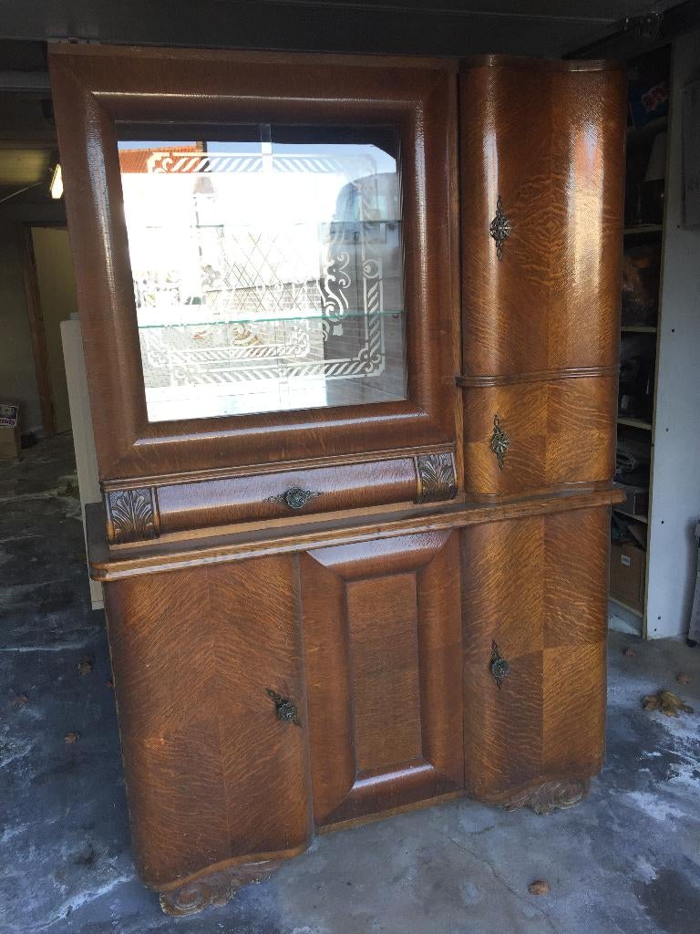 Vitrinekast, Huis en Inrichting, Ophalen, Gebruikt, 100 tot 150 cm, 150 tot 200 cm