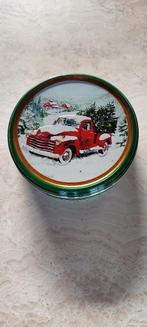 Metalen doos” Kerstdecoratie”, Ophalen of Verzenden, Zo goed als nieuw