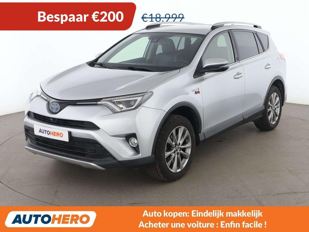 Toyota RAV4 2.5 Hybrid Lounge (bj 2016, automaat), 145 kW, Gebruikt, 2494 cc, Leder
