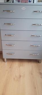 Malibu ladenkast grijs/zilver, Huis en Inrichting, Kasten | Ladekasten, Ophalen