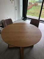 Ronde tafel Ø120cm - eik fineer - eik, Huis en Inrichting, Ophalen, 100 tot 150 cm, Minder dan 50 cm, Zo goed als nieuw