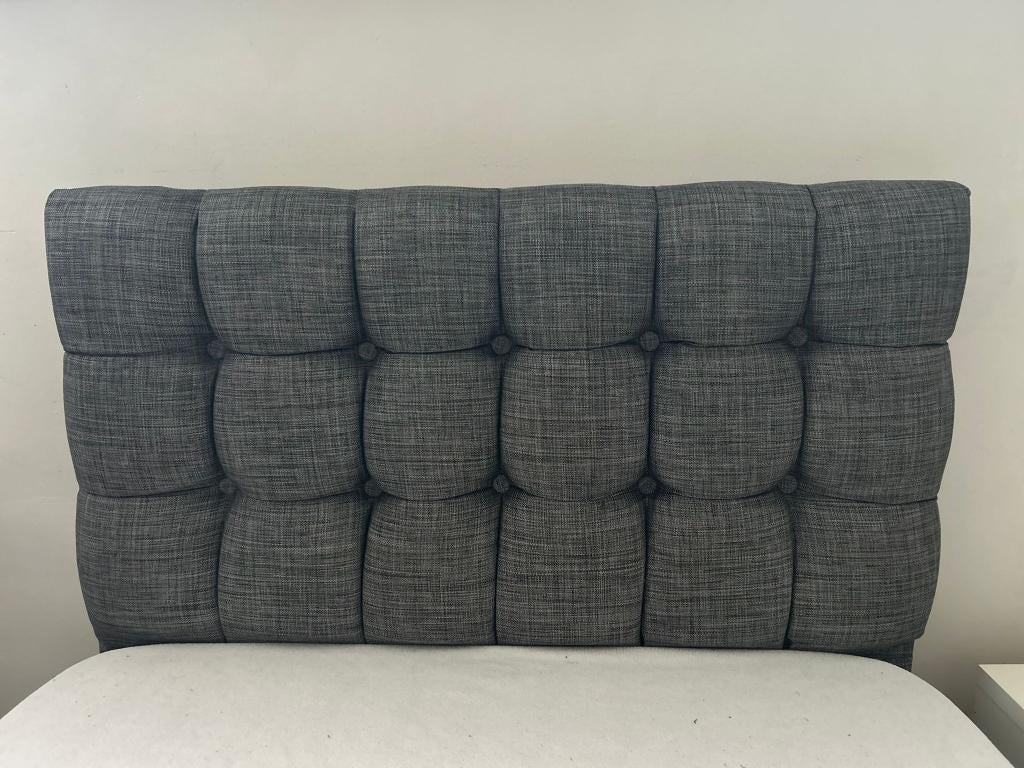 Sommier à ressorts avec espace de rangement, 90 cm, Gris, Enlèvement, 200 cm