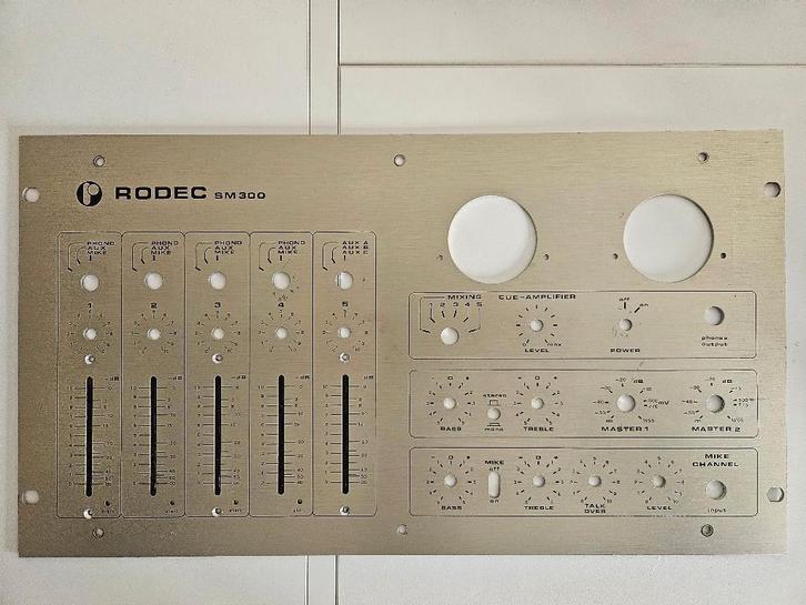RODEC Frontplaten, Muziek en Instrumenten, Mengpanelen, Gebruikt, Ophalen of Verzenden