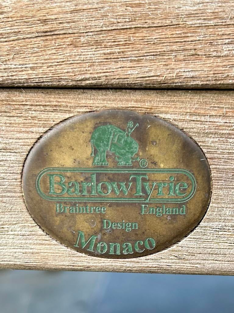 6 seats massive teak garden set from Barlow Tyrie, Enlèvement, Utilisé, Rectangulaire, Bois