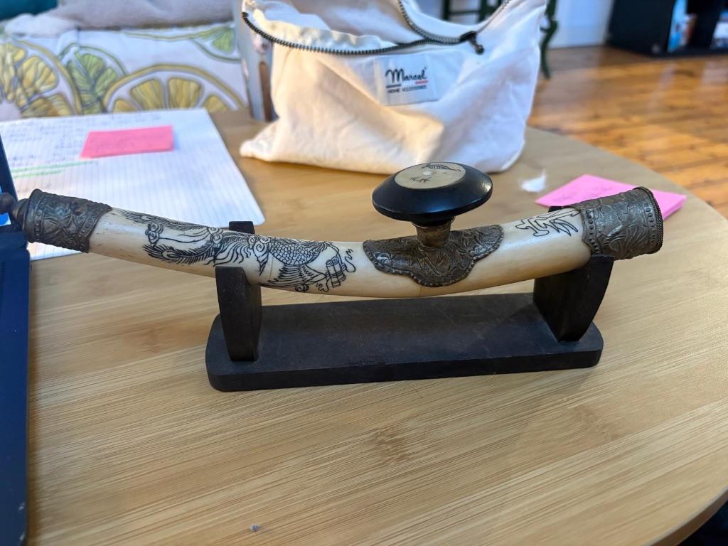 Pipe à Opium - Ivoire, Antiquités & Art, Antiquités | Autres Antiquités, Enlèvement ou Envoi