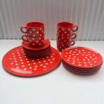Vintage koffieservies polkadot Waechtersbach - 15 st, Ophalen