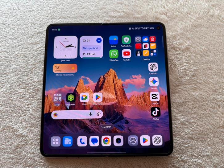 ONEPLUS OPEN 512GB – EMERALD DUSK (GROEN) – NIEUWSTAAT, Télécoms, Téléphonie mobile | Marques Autre, Comme neuf, Sans abonnement