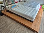 Cadre de lit en teck, Maison & Meubles, Chambre à coucher | Lits, Autres dimensions, Comme neuf, Enlèvement, Autres dimensions