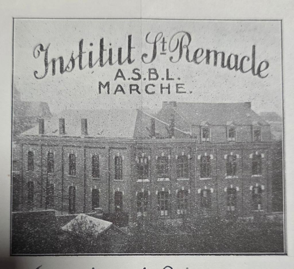 1929+maart in Famenne+Institut Saint Remacle+Brief, Ophalen of Verzenden, 1920 tot 1940, Ongelopen, Luxemburg