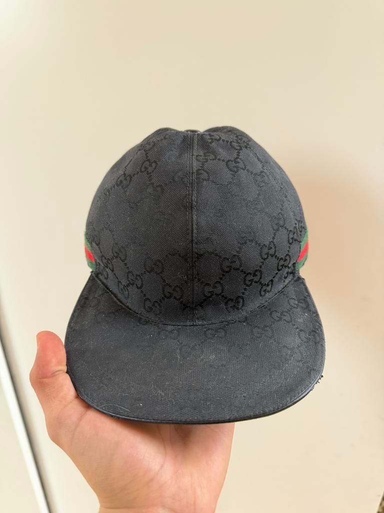 Casquette gucci classique noir, Ophalen of Verzenden, Gedragen, 57 cm (M, 7⅛ inch) of minder, Pet