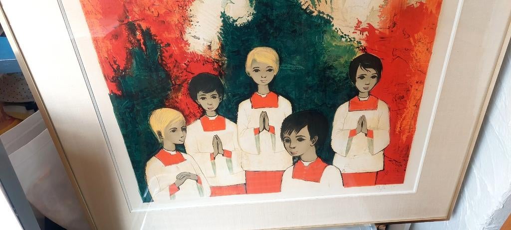 Litho j wauters, Antiek en Kunst, Ophalen