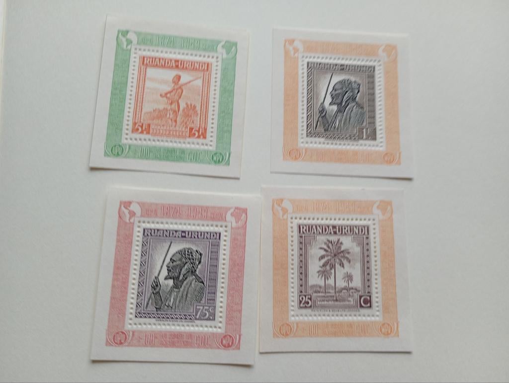 Rwanda Burundi bloc 1A/4A (lire la description), Enlèvement ou Envoi