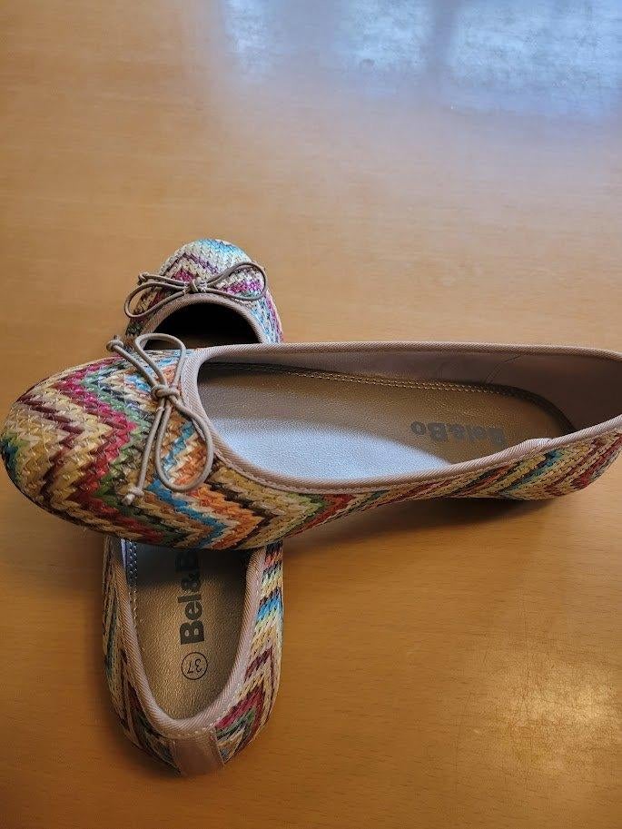 gekleurde ballerina NIEUW, Beige, Bel & Bo, Nieuw, Ballerina's