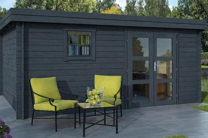 Chalet Tuinhuis 16m2 34mm, Tuin en Terras, Tuinhuizen, Tuinhuis, Verzenden