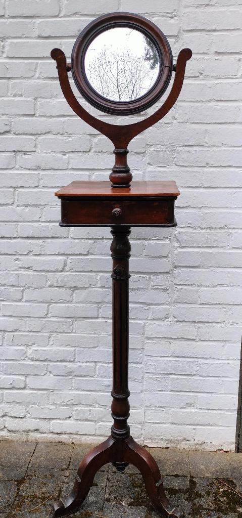 Scheerstandaard. Spiegel. Herenkapper. Engels. Antiek. 1920., Antiquités & Art, Antiquités | Autres Antiquités, Enlèvement