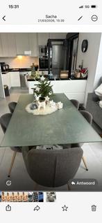 Glazen tafelblad, Huis en Inrichting, Tafels | Eettafels, Ophalen, Zo goed als nieuw
