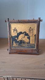 Antiek drieluik spiegel, Ophalen of Verzenden