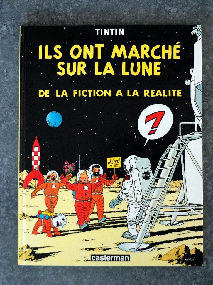 EO Ils ont marché sur la Lune : de la fiction à la réalité, Collections, Personnages de BD, Utilisé, Livre ou Jeu, Tintin, Enlèvement ou Envoi