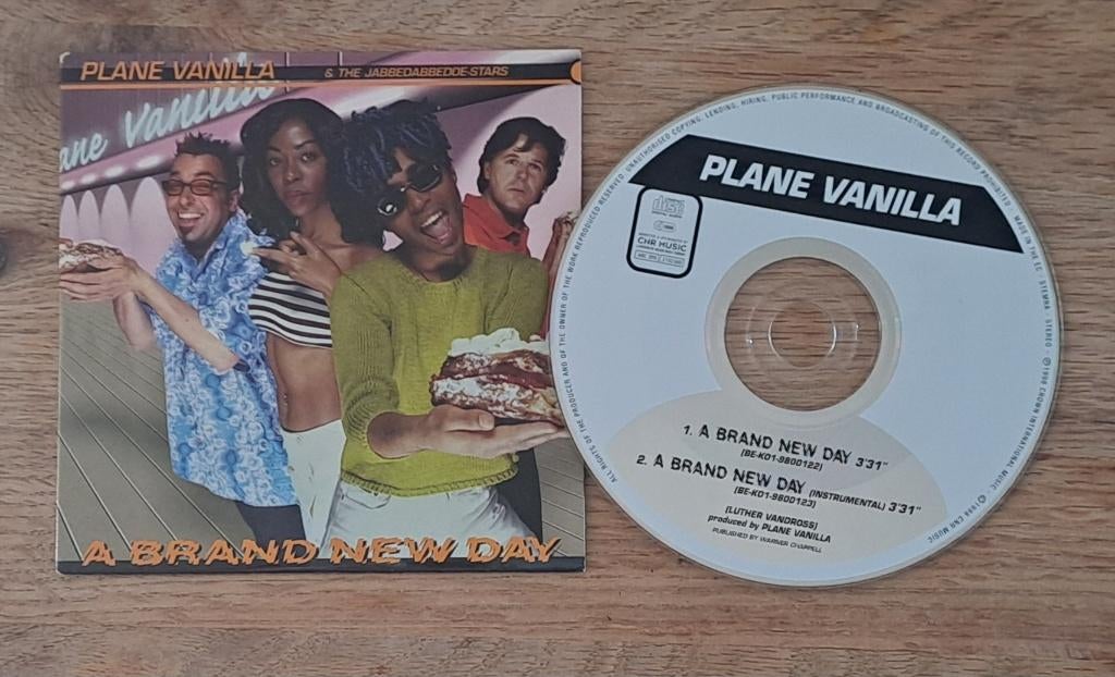 Plane Vanilla & the Jabbedabbedoe-stars - A Brand New Day, CD & DVD, CD Singles, Comme neuf, Pop, 1 single, Enlèvement ou Envoi