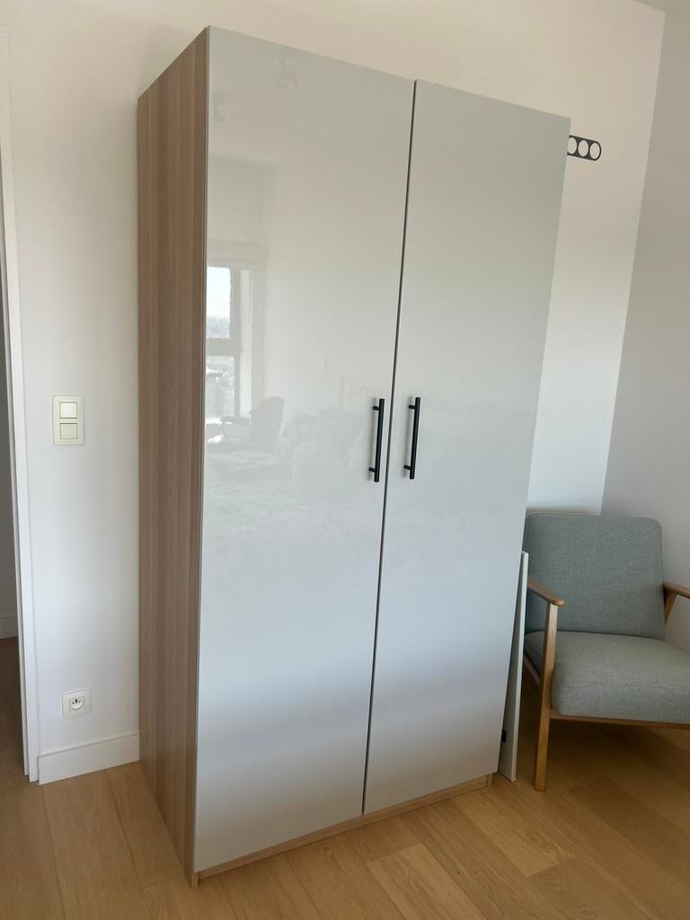 Kleerkast pax 100x201, Ophalen, Overige houtsoorten, Met klep(pen), 50 tot 100 cm