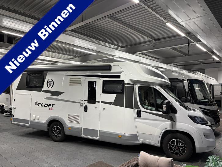 Elnagh Loft 532 9-traps Automaat, lengtebedden, elektrisch h, Caravans en Kamperen, Mobilhomes, tot en met 4, Half-integraal, Overige merken