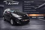 Peugeot 107 essence 139.000km airco 12 mois de garantie, Auto's, Euro 5, Zwart, Bedrijf, 5 deurs