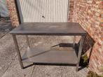 Table de travail en acier inoxydable avec étagère, Articles professionnels, Enlèvement, Utilisé, Mobilier en inox