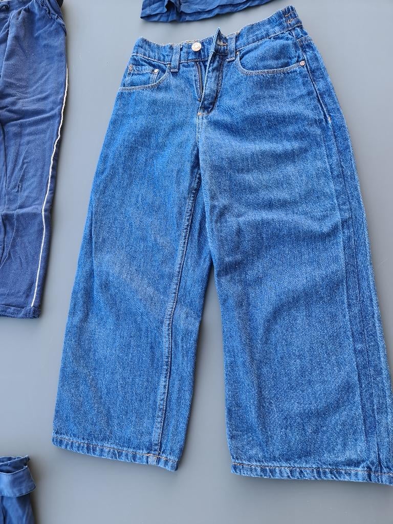 blauwe jeans broek, Peppa Culotte, 140, Kinderen en Baby's, Ophalen, Zo goed als nieuw, Broek