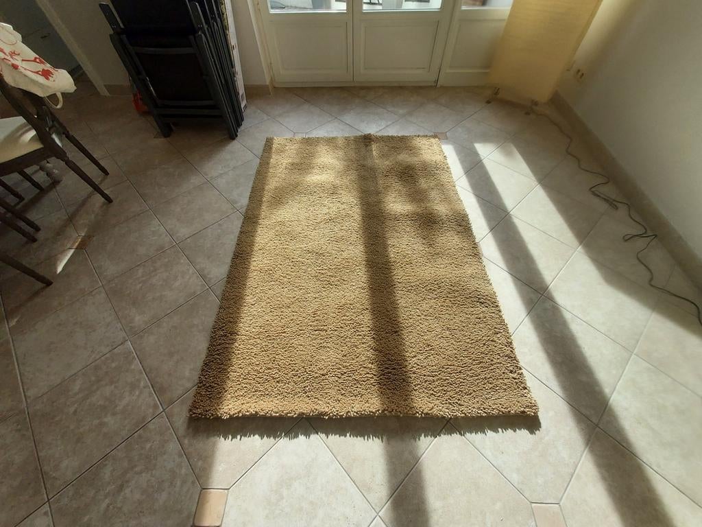 Tapis neufs poil mi-long, Enlèvement