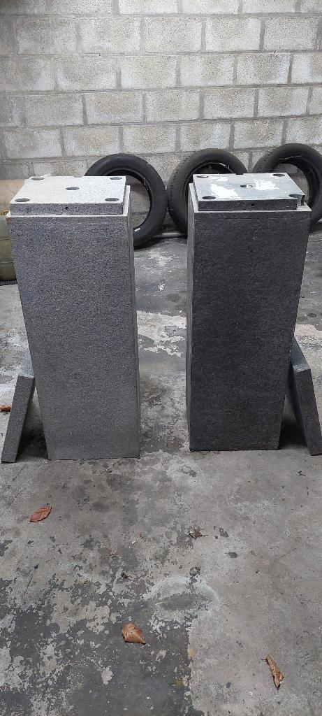 2 Granieten zuilen, Tuin en Terras, Brievenbussen, Nieuw, Staande brievenbus, Hardsteen, Ophalen